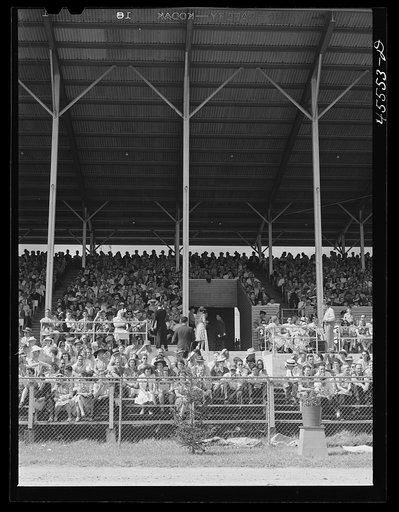 View of the grandstand at the Rutland Fair. Vermont