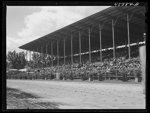 Untitled photo, possibly related to: Grandstand at the Rutland Fair. Vermont