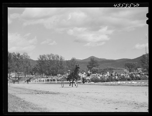 Untitled photo, possibly related to: The sulky races at the Rutland Fair, Vermont