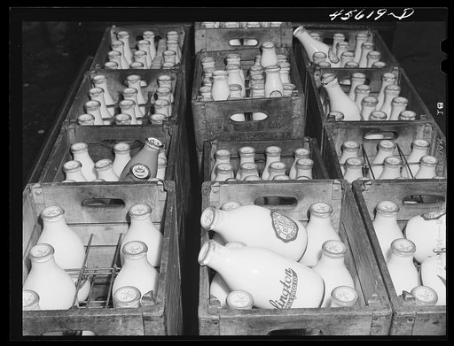 Untitled photo, possibly related to: In the Burlington cooperative milk bottling plant. Burlington, Vermont