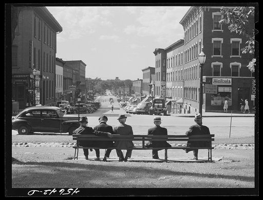 Untitled photo, possibly related to: In the square, facing the main street in Saint Albans, Vermont