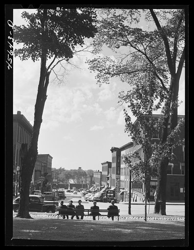 Untitled photo, possibly related to: In the square, facing the main street in Saint Albans, Vermont