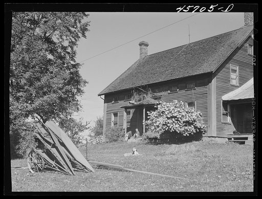 Untitled photo, possibly related to: The home of the Gaynor family on a farm near Fairfield, Vermont