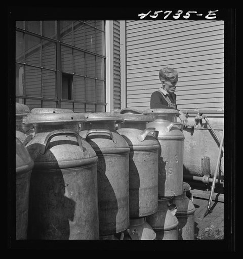 Worker at the United Farmers' Cooperative Creamery