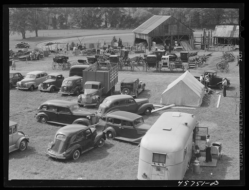 On the fairgrounds at the Tunbridge Fair at Tunbridge, Vermont