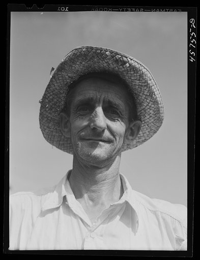 A Vermonter who was working at the old cider exhibit at the Tunbridge Fair. Tunbridge, Vermont