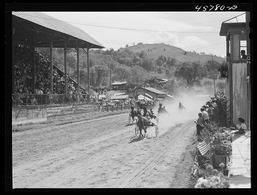 Sulky races at the World's Fair at Tunbridge, Vermont