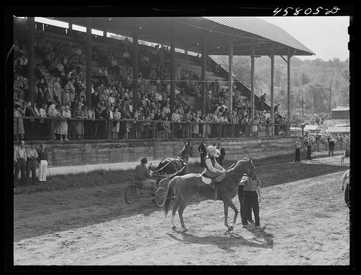 Untitled photo, possibly related to: Sulky races at the World's Fair at Tunbridge, Vermont