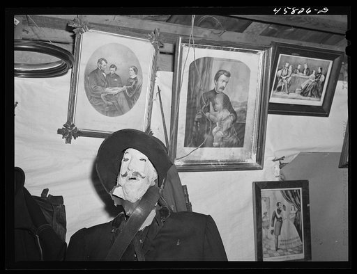 Part of the exhibit in the antique building at the World's Fair. Tunbridge, Vermont