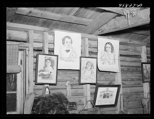 Part of the exhibit in the antique building at the World's Fair. Tunbridge, Vermont