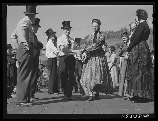 Square dances at the World's Fair at Tunbridge, Vermont