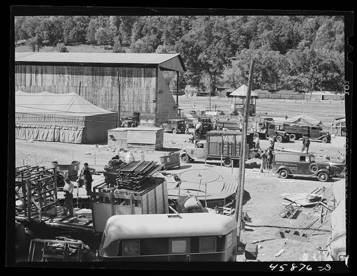 Preparing the site for the World's Fair