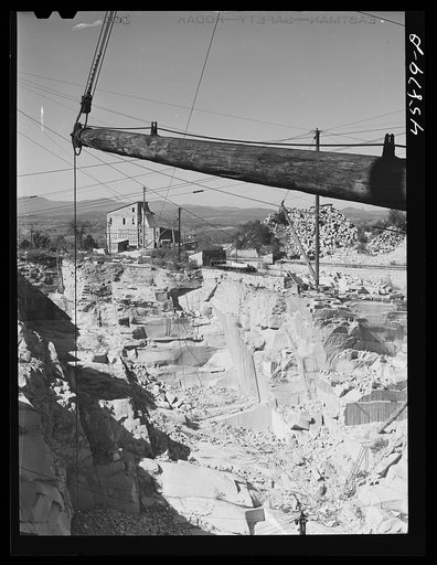 Untitled photo, possibly related to: At the Wells-Lemson granite quarry near Barre, Vermont