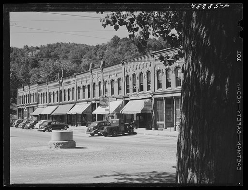 Untitled photo, possibly related to: South Royalton, Vermont. The main street