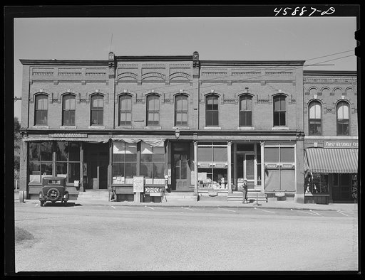 Untitled photo, possibly related to: South Royalton, Vermont. The main street