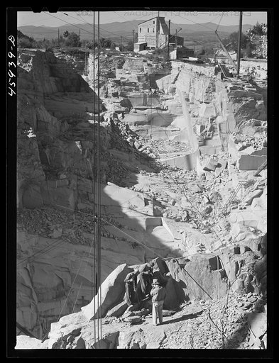 The Wells-Lemson granite quarry near Barre, Vermont