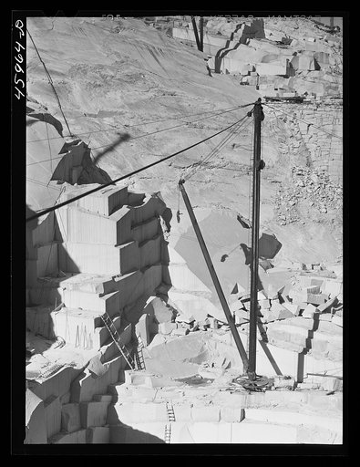 At the Morse and Whitmore granite quarries in East Barre, Vermont