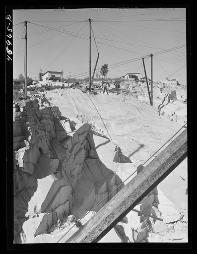 At the Morse and Whitmore granite quarries in East Barre, Vermont
