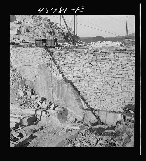 Untitled photo, possibly related to: At the Whitmore and Morse granite quarry in East Barre, Vermont