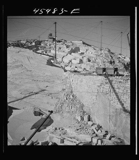 At the Whitmore and Morse granite quarry in East Barre, Vermont