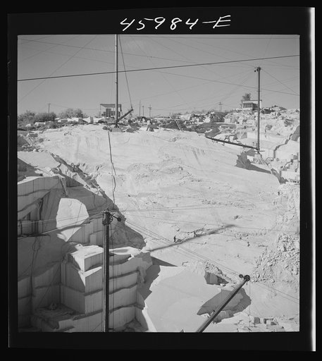 At the Whitmore and Morse granite quarry in East Barre, Vermont