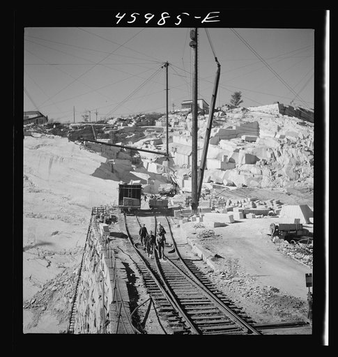 Untitled photo, possibly related to: At the Whitmore and Morse granite quarry in East Barre, Vermont