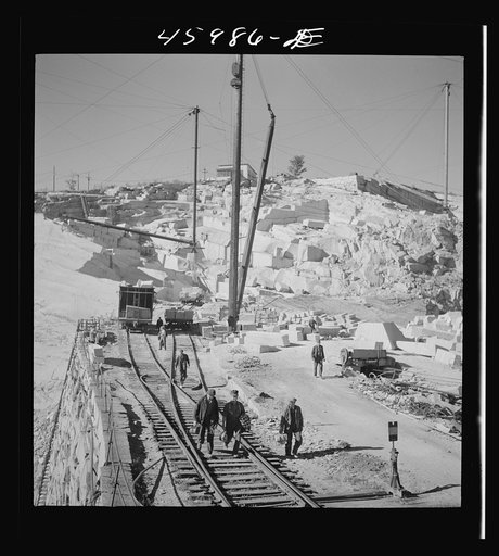 Untitled photo, possibly related to: At the Whitmore and Morse granite quarry in East Barre, Vermont