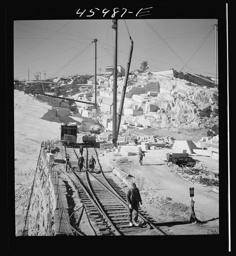 Untitled photo, possibly related to: At the Whitmore and Morse granite quarry in East Barre, Vermont
