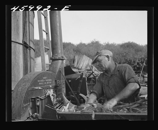 Untitled photo, possibly related to: Filling a silo on a farm