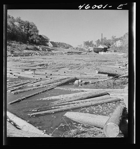 Lumber mill near Bakersfield, Vermont