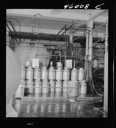 In the United Farmers' Cooperative Creamery in Sheldon Springs, Vermont