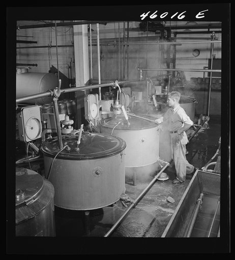 Untitled photo, possibly related to: Pasteurizing units at the United Farmers' Cooperative Creamery in Sheldon Springs, Vermont