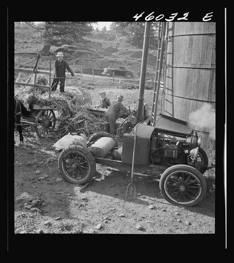 Untitled photo, possibly related to: Filling a silo on a farm