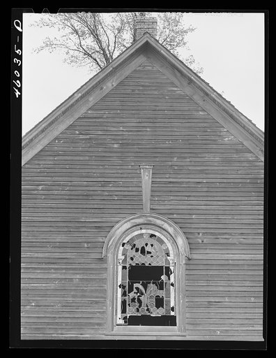 Abandoned church in what used to be Lewisburg, New York in the Pine Camp expansion area