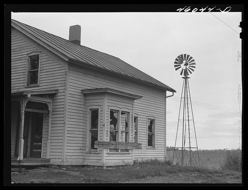Abandoned house on a road in the Pine Camp expansion area near Leraysville, New York