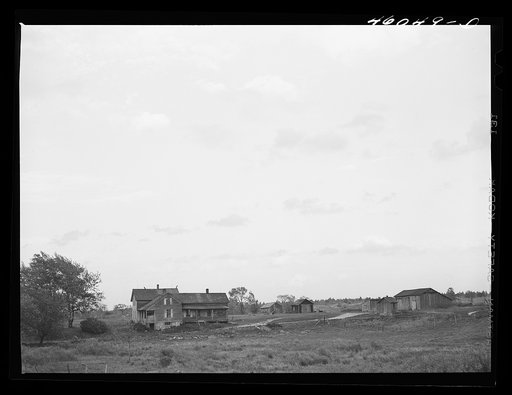 Abandoned house in the Pine Camp expansion area near Lewisburg, New York