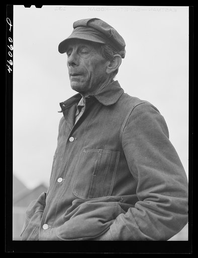 Mr. Ralph Secor, moved by the New York Defense relocation corporation from the Pine Camp expansion area to a farm near Ellisburg, New York