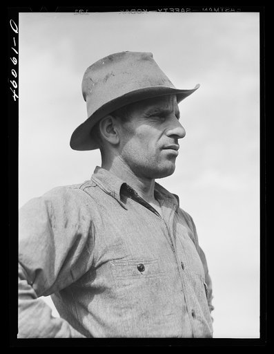 Mr. Leo Longamore, formerly a farm laborer in the Pine Camp Expansion area, now living on a new farm obtained by the New York relocation corporation near Mexico, New York