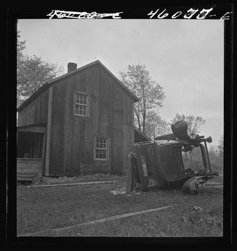 Abandoned house in the Pine Camp Expansion area near Watertown, New York