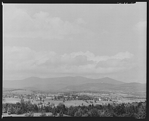 General view of the town of Mount Holly, Vermont