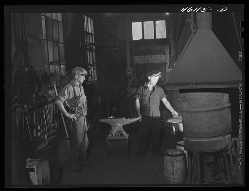 The blacksmith shop in Mississquoi Corporation paper mill in Sheldon Springs, Vermont