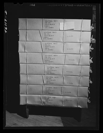 Paper wrapped up and ready for shipping at the Mississquoi Corporation paper mill. Sheldon Springs, Vermont