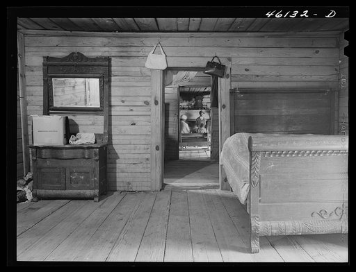 Untitled photo, possibly related to: Woodville, Greene County, Georgia. Section of a house built in the 1830s by the grandfather of Mr. Wade Durham, of Woodville. The house is now occupied by a Negro family