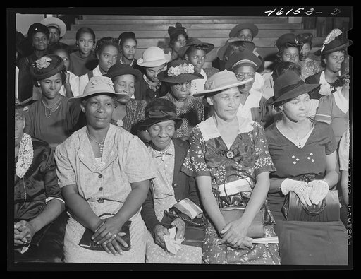 Woodville, Greene County, Georgia. Church service in the Negro church