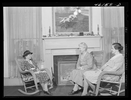 Penfield, Greene County, Georgia. Friends visiting Miss Estelle Colclough