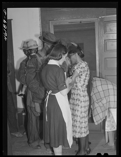 Untitled photo, possibly related to: Union Point, Greene County, Georgia. The health clinic