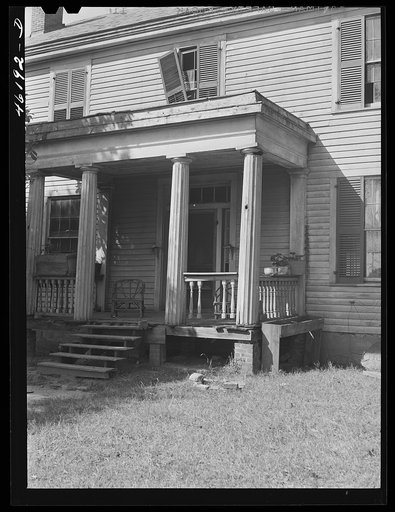 Untitled photo, possibly related to: Greensboro, Greene County, Georgia (vicinity). The old Branch home, on the Athens road, now occupied by a Negro family