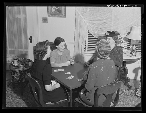 Untitled photo, possibly related to: Greene County, Georgia. The White Plains bridge club