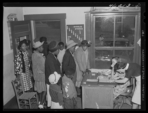 Untitled photo, possibly related to: Greensboro, Greene County, Georgia. The health clinic