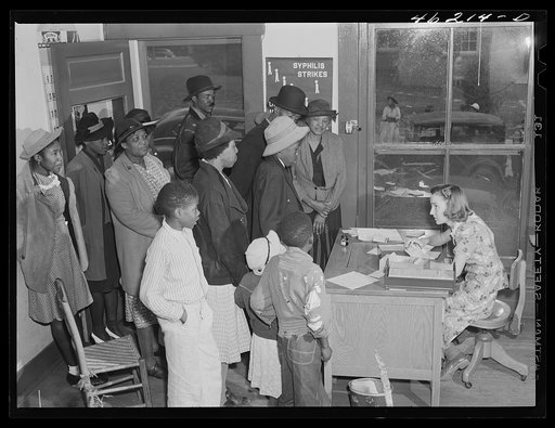 Untitled photo, possibly related to: Greensboro, Greene County, Georgia. The health clinic